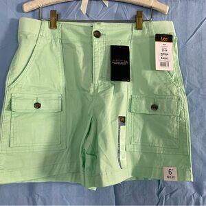 Lee Mint Green Cargo Shorts